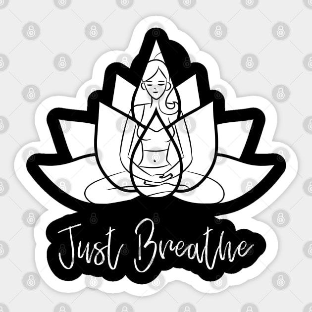 Just Breath , Yoga Sticker by MIRO-07